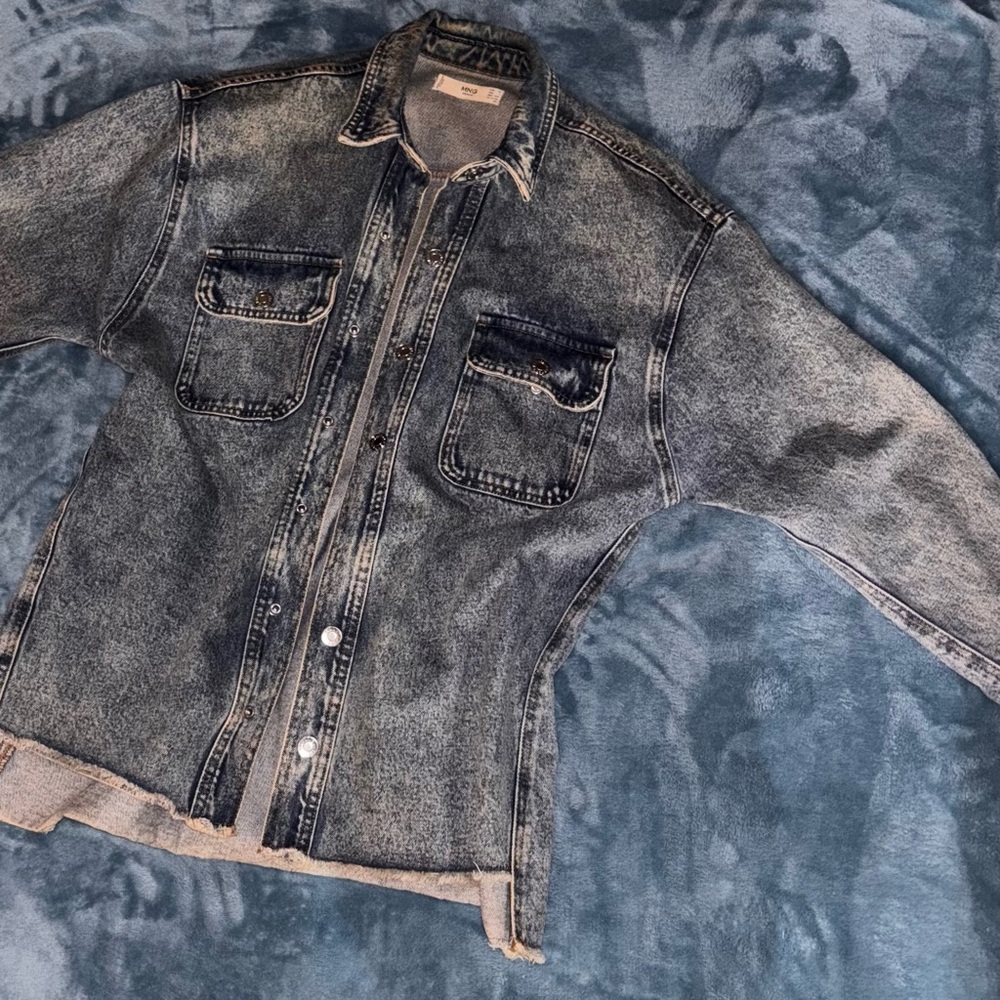 MANGO Oversized Denim Jacket